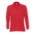 Рубашка поло STAR 170  с длинным рукавом, красный, пике, 100% хлопок, 170 г/м2