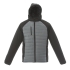 Куртка TIBET 200, серый, черный, основная ткань:  100% нейлон 20d рукава и капюшон: 100% полиэстер 320t подкладка: 100% полиэстер 210t наполнитель: 100% полиэстер, 200  г/м2