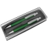 SUMO SET, набор в футляре: ручка шариковая и карандаш механический, зеленый, серебристый, металл, пластик