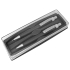 SUMO SET, набор в футляре: ручка шариковая и карандаш механический, черный, серебристый, металл, пластик