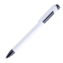 Ручка шариковая MAVA, белый, черный, пластик