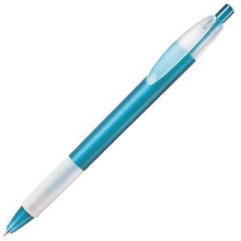 X-1 FROST GRIP, ручка шариковая, фростированный голубой/белый, пластик