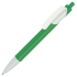 Ручка шариковая TRIS, зеленый/белый, пластик, зеленый, пластик