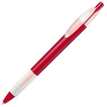 X-1 FROST GRIP, ручка шариковая, фростированный красный/белый, пластик
