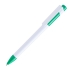 Ручка шариковая MAVA, белый, зеленый, пластик