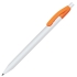 N1, ручка шариковая, оранжевый/белый, пластик, белый, оранжевый, пластик