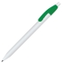 N1, ручка шариковая, зеленый/белый, пластик, белый, зеленый, пластик
