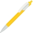 TRIS, ручка шариковая, ярко-желтый/белый, пластик, ярко-желтый, белый, пластик