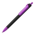 Ручка шариковая FORTE SOFT BLACK, черный/фиолетовый, пластик, покрытие soft touch, черный, фиолетовый, пластик, покрытие soft touch