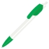 Ручка шариковая TRIS, белый, зеленый, пластик