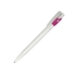 Ручка шариковая KIKI EcoLine SAFE TOUCH, пластик, белый, розовый, пластик ecoline, пластик антибактериальный