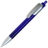 TRIS LX SAT, ручка шариковая, прозрачный синий/серебристый, пластик, синий, серебристый, пластик