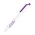 Ручка шариковая N11, белый, фиолетовый, пластик