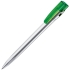 KIKI SAT, ручка шариковая, зеленое яблоко/серебристый, пластик, светло-зеленый, серебристый, пластик
