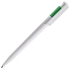 OCEAN, ручка шариковая, зеленый/белый, пластик, зеленый, белый, пластик