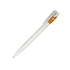 Ручка шариковая KIKI EcoLine SAFE TOUCH, пластик, белый, оранжевый, пластик ecoline, пластик антибактериальный
