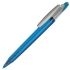 OTTO FROST SAT, ручка шариковая, фростированный голубой/серебристый клип, пластик, голубой, серебристый, пластик