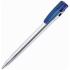 KIKI SAT, ручка шариковая, синий/серебристый, пластик, синий, серебристый, пластик