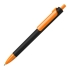 Ручка шариковая FORTE SOFT BLACK, черный/оранжевый, пластик, покрытие soft touch, черный, оранжевый, пластик, покрытие soft touch