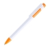 Ручка шариковая MAVA, пластик, белый, оранжевый, пластик