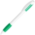 X-5, ручка шариковая, зеленый/белый, пластик, белый, зеленый, пластик, прорезиненная поверхность