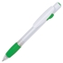 ALLEGRA SWING, ручка шариковая, зеленый, белый, пластик, прорезиненная поверхность