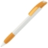 NOVE, ручка шариковая с грипом, желтый/белый, пластик, белый, желтый, пластик, прорезиненная поверхность