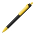 Ручка шариковая FORTE SOFT BLACK, черный/желтый, пластик, покрытие soft touch, черный, желтый, пластик, покрытие soft touch