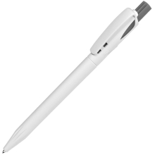 TWIN WHITE, ручка шариковая, бело-серый, пластик