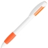 X-5, ручка шариковая, оранжевый/белый, пластик, белый, оранжевый, пластик, прорезиненная поверхность