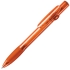 ALLEGRA LX, ручка шариковая с грипом, прозрачный оранжевый, пластик, оранжевый, пластик