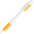 X-5, ручка шариковая, желтый классик/белый, пластик, белый, желтый, пластик, прорезиненная поверхность