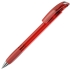 NOVE LX, ручка шариковая с грипом, прозрачный красный/хром, пластик, красный, серебристый, пластик, прорезиненная поверхность