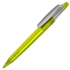 OTTO FROST SAT, ручка шариковая, фростированный желтый/серебристый клип, пластик, желтый, серебристый, пластик