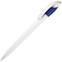 GOLF WHITE, ручка шариковая, бело-темно-синий классик, пластик, белый, темно-синий, пластик