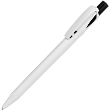 TWIN  WHITE, ручка шариковая, бело-черный, пластик