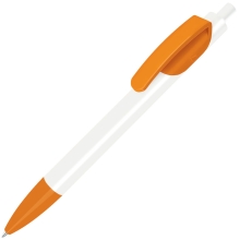 TRIS, ручка шариковая, оранжевый/белый, пластик