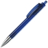 TRIS CHROME LX, ручка шариковая, прозрачный синий/хром, пластик, синий, серебристый, пластик