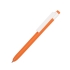 Ручка шариковая RETRO, пластик, оранжевый, белый, пластик