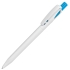 Ручка шариковая TWIN WHITE, белый/голубой, пластик, белый, голубой, пластик
