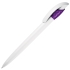 GOLF WHITE, ручка шариковая, бело-фиолетовый, пластик, белый, фиолетовый, пластик