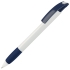 NOVE, ручка шариковая с грипом, синий/белый, пластик, белый, синий, пластик, прорезиненная поверхность