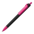 Ручка шариковая FORTE SOFT BLACK, черный/розовый, пластик, покрытие soft touch, черный, розовый, пластик, покрытие soft touch