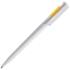 Ручка шариковая OCEAN, белый, желтый, пластик