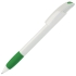 NOVE, ручка шариковая с грипом, зеленый/белый, пластик, белый, зеленый, пластик, прорезиненная поверхность
