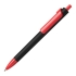 Ручка шариковая FORTE SOFT BLACK, черный/красный, пластик, покрытие soft touch, черный, красный, пластик, покрытие soft touch