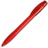 X-5 FROST, ручка шариковая, фростированный красный, пластик, красный, пластик, прорезиненная поверхность
