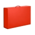Коробка складная подарочная, 37x25x10cm, кашированный картон, красный, красный, кашированный картон