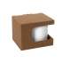 Коробка для кружек 23504, 26701, размер 12,3х10,0х9,2 см, микрогофрокартон, коричневый, коричневый, микрогофрокартон