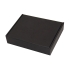 Коробка подарочная, внешний размер 18,5х14,5х3,8см, картон, самосборная, черная, черный, картон